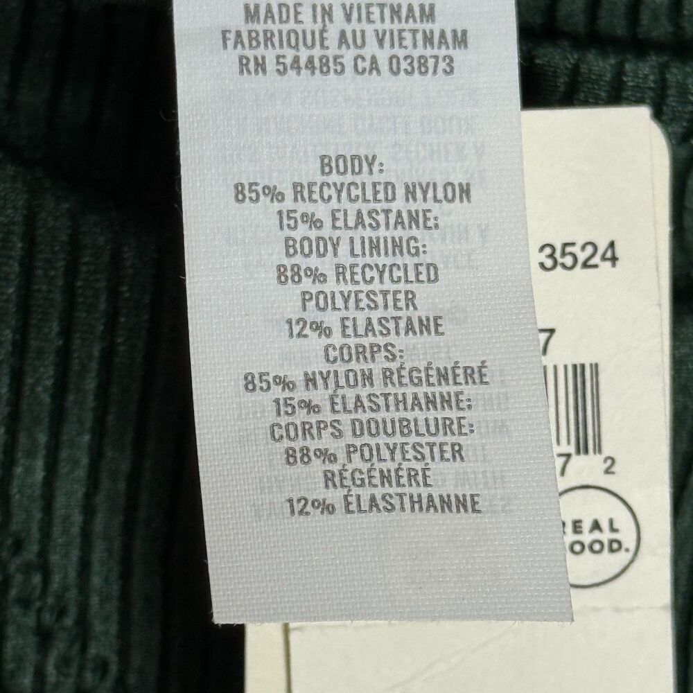 Aerie NWT Womens Bikini Bottom Medium Green Ribbed Shine Full Coverage Beach‎ - Picture 8 of 8
